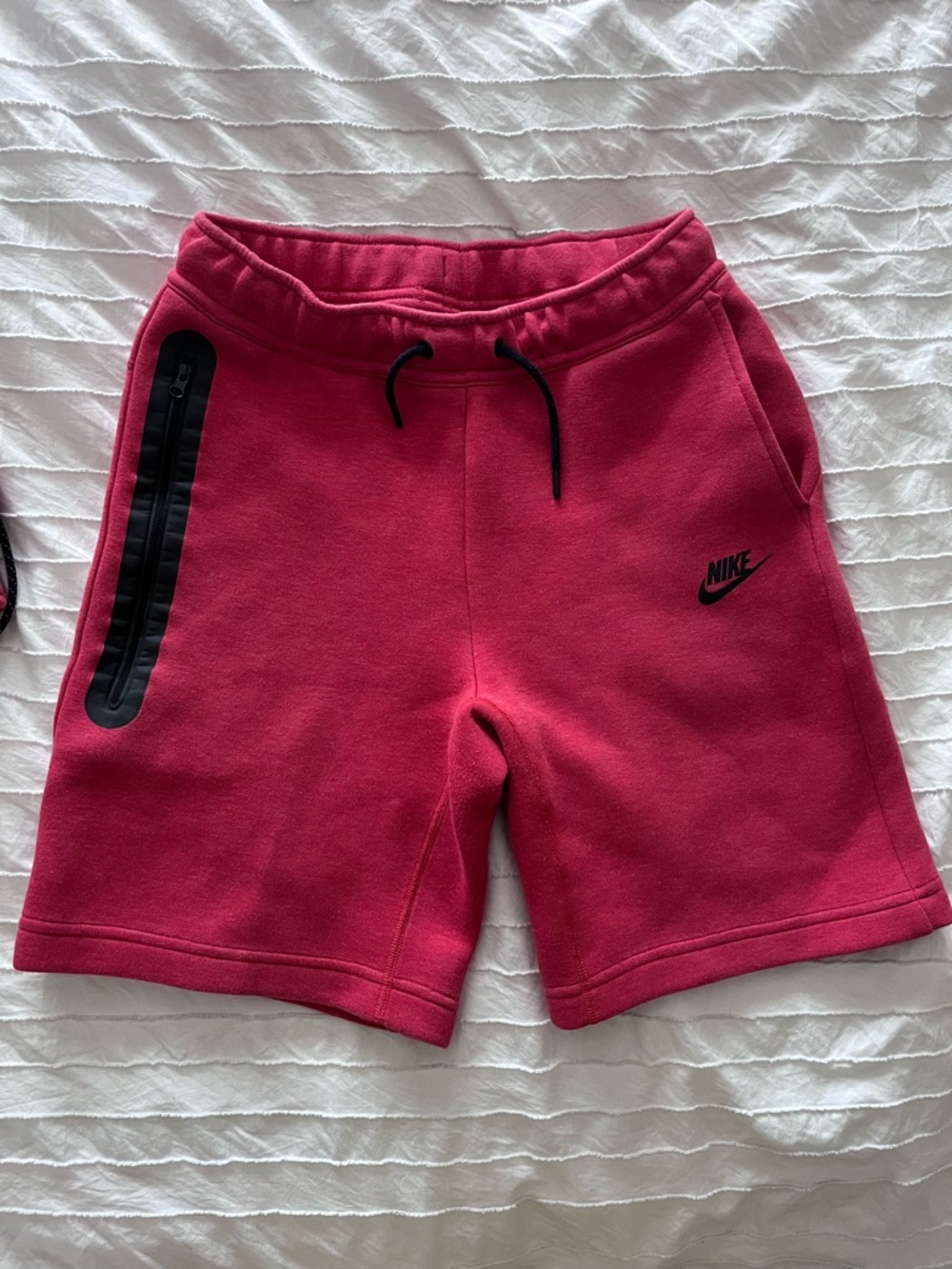 Nike Tech Fleece Drawstring Shorts with Black Trim